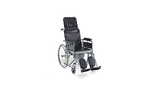 Commode chair with alu.foot rest